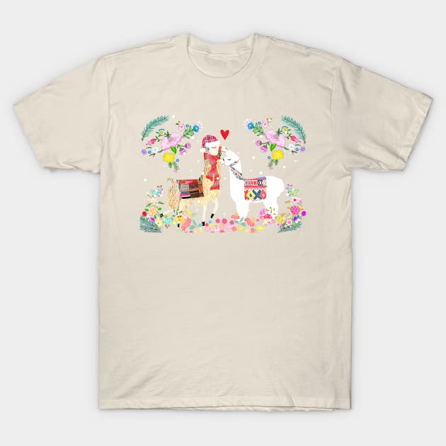 Lama couple T-Shirt by GreenNest